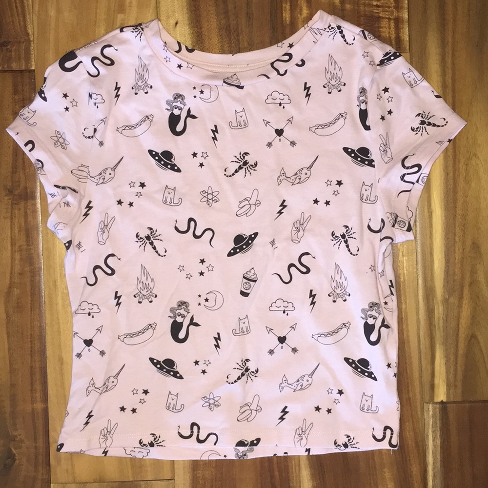 Cropped Pink T-Shirt